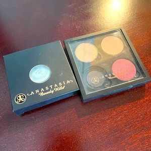 Anastasia eyeshadow case and 4 single eyeshadows